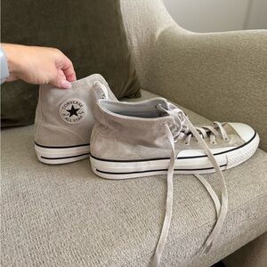 Men’s Converse Light Grey Suede